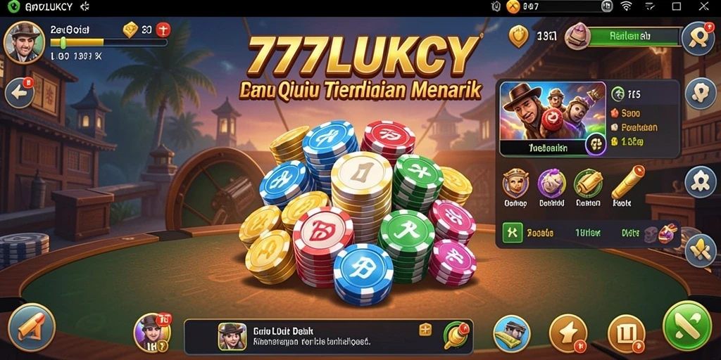 Screenshot gameplay 777LUKCY menampilkan momen seru di QiuQiu.