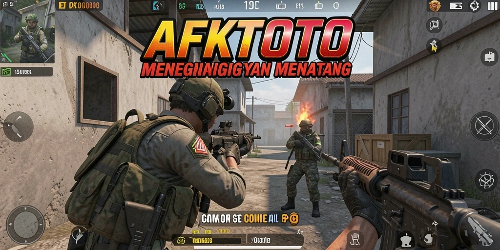 Tampilan menegangkan saat bertempur di arena FPS AFKTOTO.