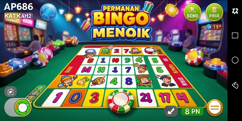 Tampilan screenshot gameplay yang seru dan menarik dari Bingo.