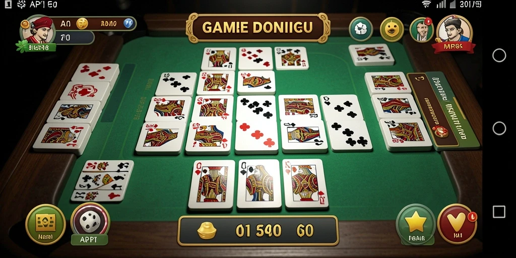 Tampilan gameplay seru dari API36 yang menampilkan strategi permainan Domino.