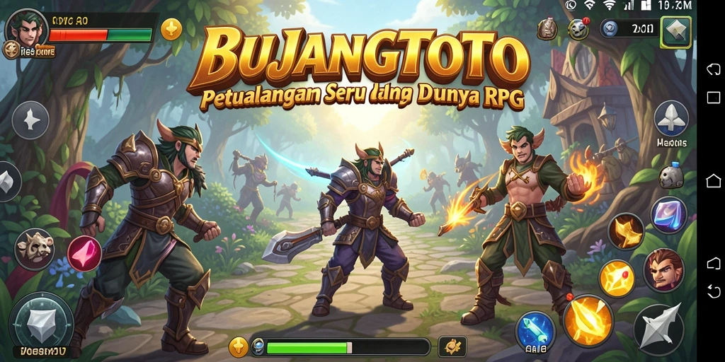 Gameplay BUJANGTOTO yang menarik dan penuh petualangan RPG.