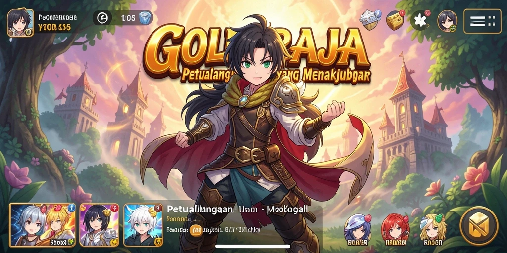 GOLDRAJA menampilkan aksi seru dalam dunia anime yang penuh warna.