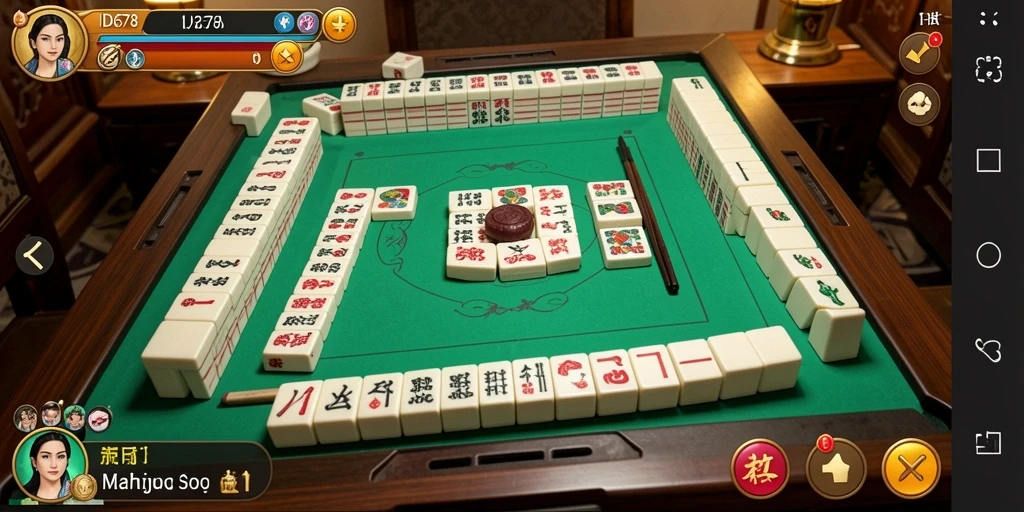 Tangkapan layar gameplay ID678 dengan pengalaman Mahjong yang seru.