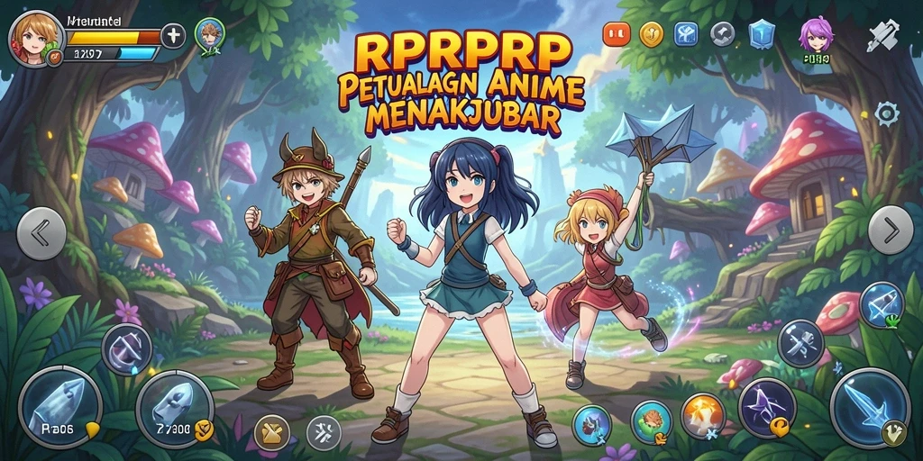 Tampilan gameplay RPRPRP yang penuh aksi dan visual menawan.