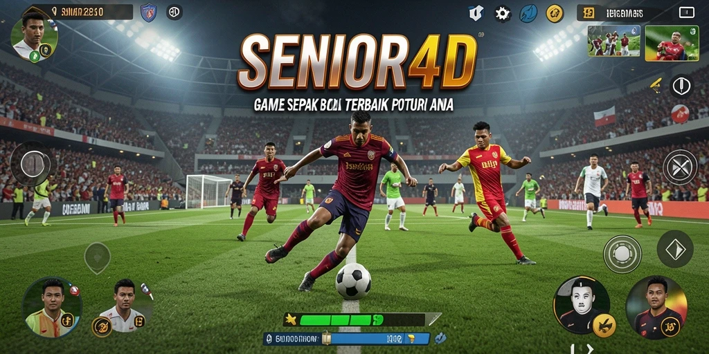 Tampilan gameplay SERIOUS4D yang menarik dan realistis dalam sepak bola.