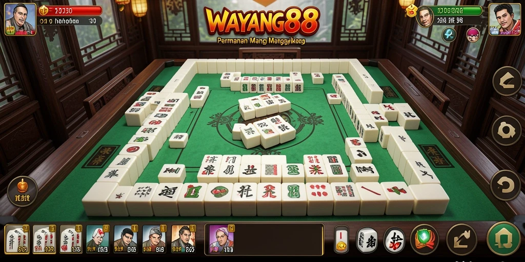 Tampilan gameplay fascinasi Mahjong di WAYANG88.