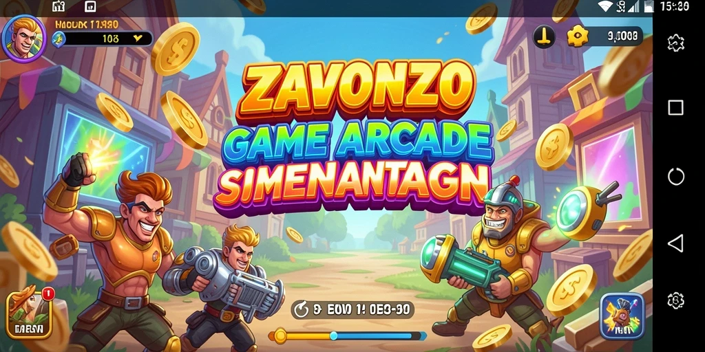 Tangkapan layar utama dari gameplay ZAVONZO yang seru dan penuh tantangan.