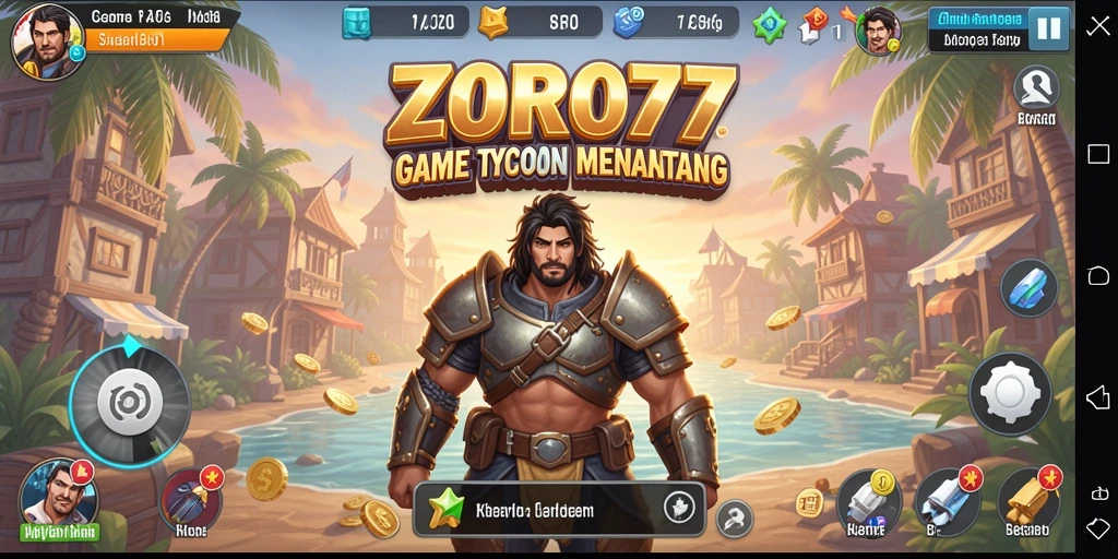 Tampilan menarik dari gameplay <strong>ZORO77</strong> yang menunjukkan pembangunan bisnis.